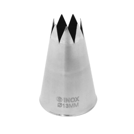 Stainless Steel Star Tip Piping Nozzle 13mm | Schneider 2