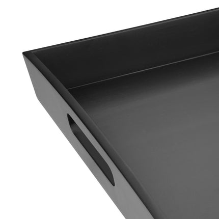 Large Black Bamboo Serving Tray 510x350x70mm | Olympia 3