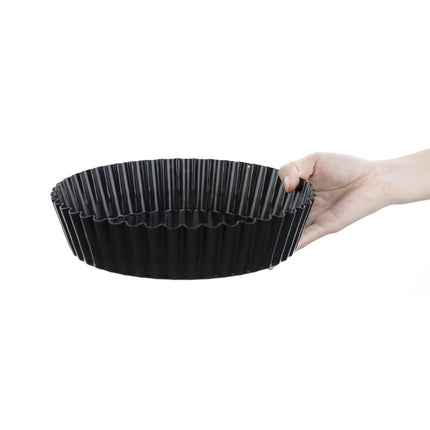 Deep Fluted Non-Stick Quiche Pan 25cm with Removable Base | Vogue 2