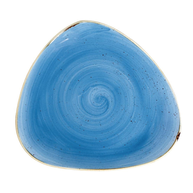 Triangle Plate Cornflower Blue | Churchill Stonecast | 31.1cm