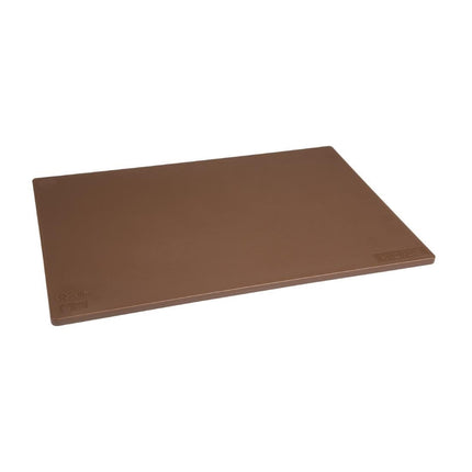 Antibacterial Brown LDPE Cutting Board 450x300x10mm | Hygiplas