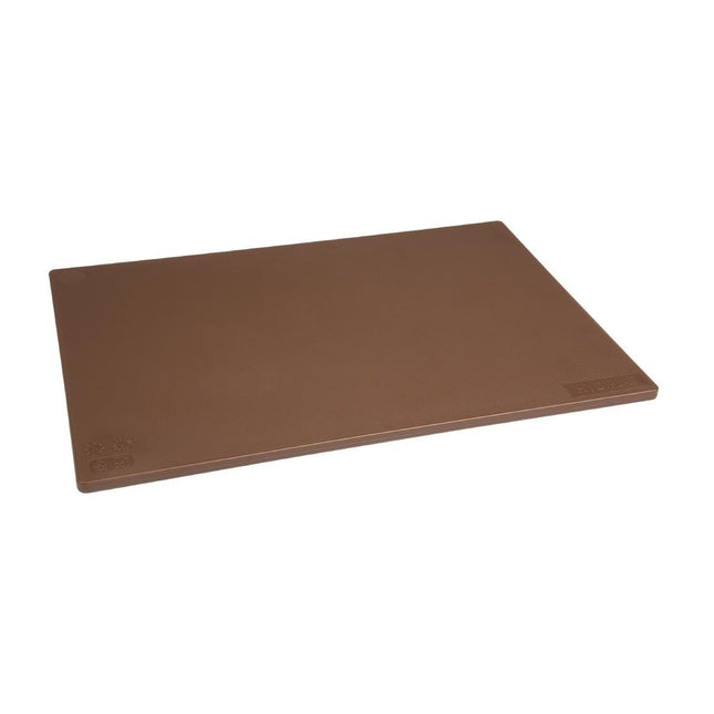 Antibacterial Brown LDPE Cutting Board 450x300x10mm | Hygiplas