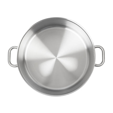 Induction Stainless Steel Low Cooking Pot 25L | Matfer Bourgeat Excellence 4