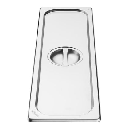 Stainless Steel Gastronorm Lid | Vogue | GN 2/4 3