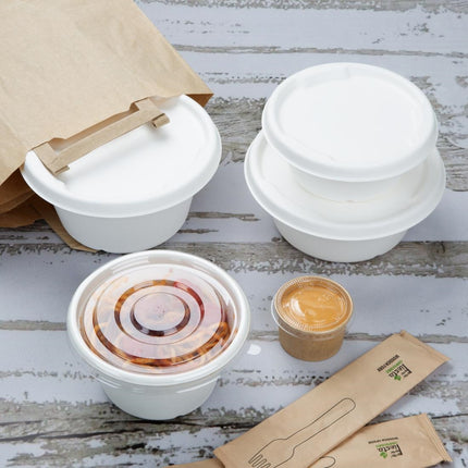 Recyclable PET Lids for 400ml and 500ml Bowls | Fiesta 6