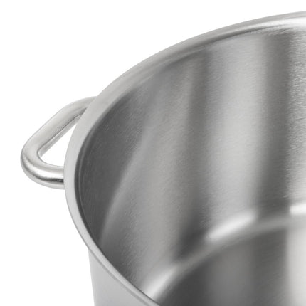Induction Stainless Steel Low Cooking Pot 25L | Matfer Bourgeat Excellence 3