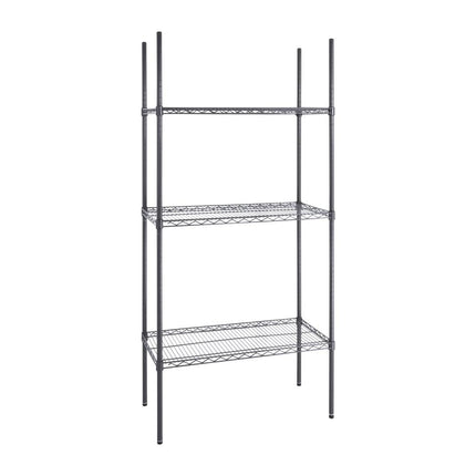 3-plastična obložena regalna enota 1820 x 915 x 457mm | Nisbets Essentials