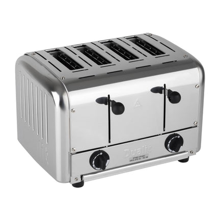 4-Slot Stainless Steel Pop-Up Toaster with Dual Zone Control | Dualit
