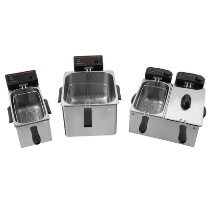 8L Electric Light-Duty Tabletop Fryer 3000W 3
