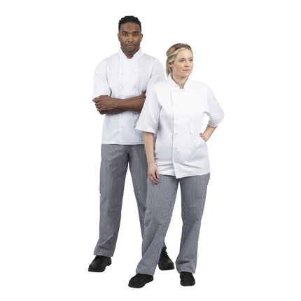 Vegas Blue-White Checked Chef Pants S | Whites 7