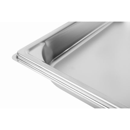 Stainless Steel GN 1/1 Container 40mm with Handle and Lid | Matfer Bourgeat 4