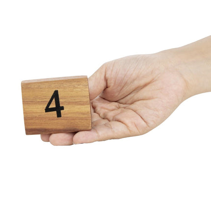 Rustic Wooden Table Numbers 1-10 | Olympia 4