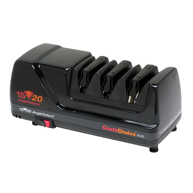 Professional Electric Knife Sharpener 15° & 20° | Chef's Choice 1520 | Black