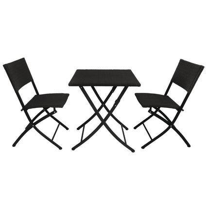 Foldable Rattan Style Chairs | Bolero | Set of 2 3