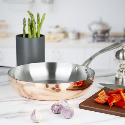 Tri-Wall Copper Induction Frying Pan 280x60mm | Vogue 5