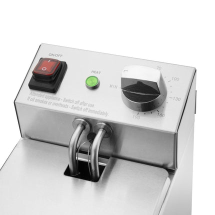 Single Electric Fryer | Buffalo | 3L Tank | 2000W | Stainless Steel 5