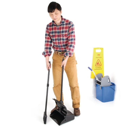 Jantex Long Handle Broom and Dustpan Set | 16cm Wide 3