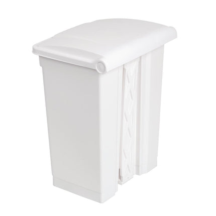 Hands-Free White Pedal Bin 65L | Jantex 3
