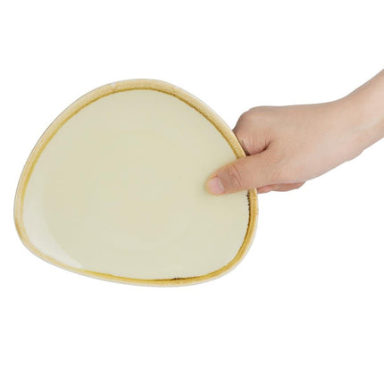 Triangular Plates 16.5cm Sandstone | Olympia Kiln Collection | 6 Pieces 4