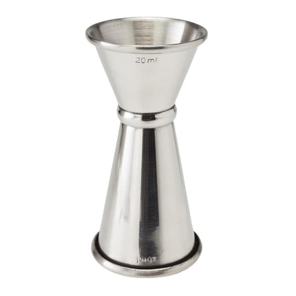 Stainless Steel Striped Jigger 20ml/40ml | Beaumont
