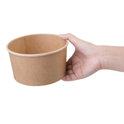 Compostable Round Kraft Salad Bowl 1L | Fiesta 2