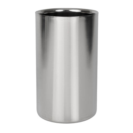 Brushed Stainless Steel Wine Cooler | Double Insulated | 20cm x 12cm Ø