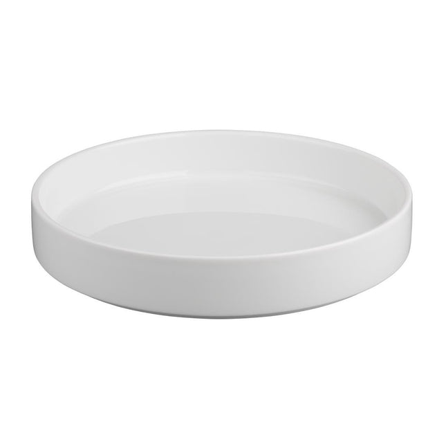 Porcelain Whiteware Bowl with Flat Walls 270mm | Olympia