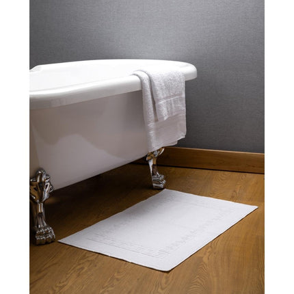 Comfort Nova White Cotton Bath Mat | Mitre 5