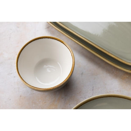Ceramic Kiln Moss Green Bowls 14cm | Olympia 4
