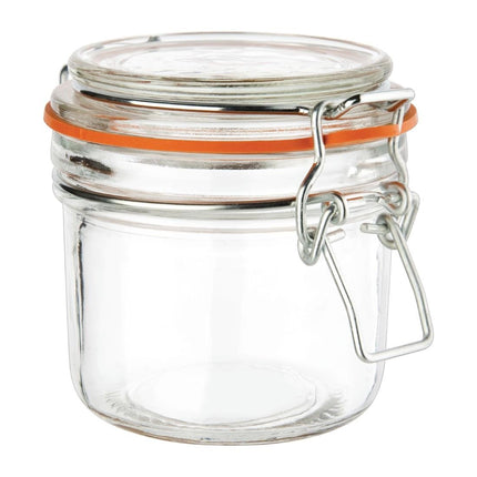 Glass Storage Jars with Airtight Seal | Vogue | 200ml (6-Pack)