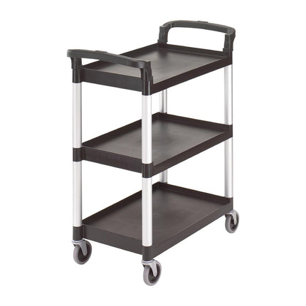 Serving Cart with 3 Shelves, Black | Cambro KD Series