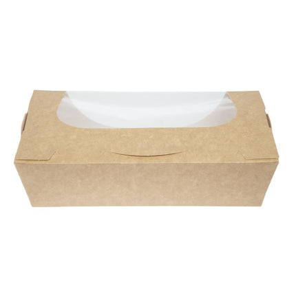 Kraft Salad Bowls with Window and Closure 1L | Colpac 7