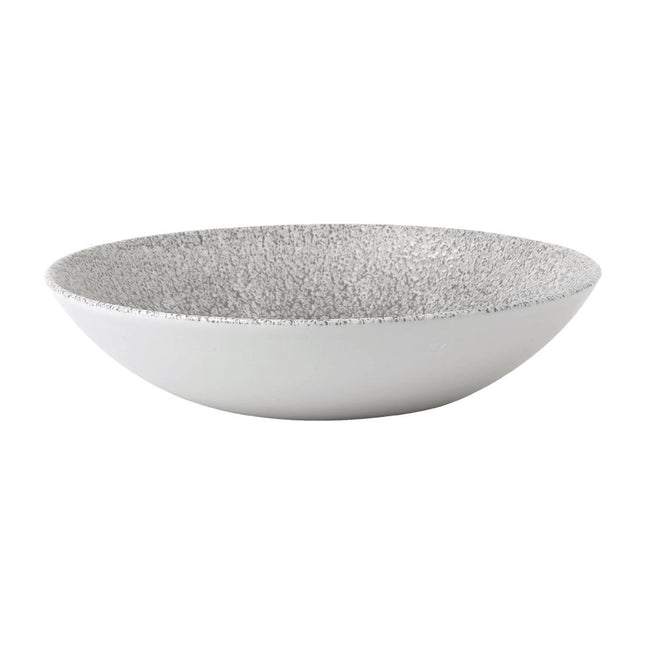 Small Coupe Bowl Jasper Grey Raku Collection | Churchill