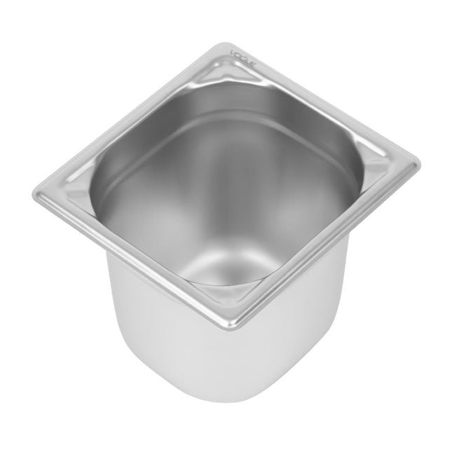 Stainless Steel GN 1/6 Container 150mm Depth | Vogue | 176x162mm