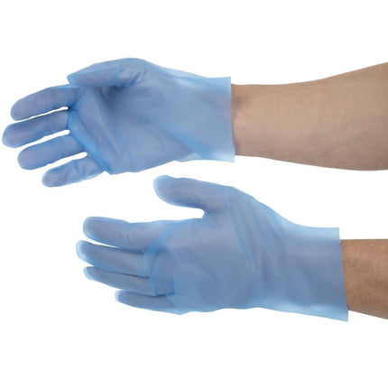 Powder-Free Blue TPE Gloves L | Nisbets Essentials | 200 Pieces 6