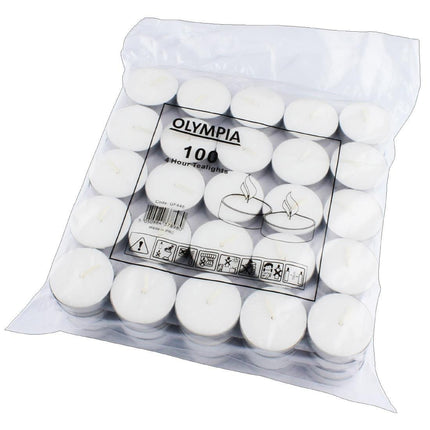 Tea Light Candles 4 Hour Burn Time | Olympia 8