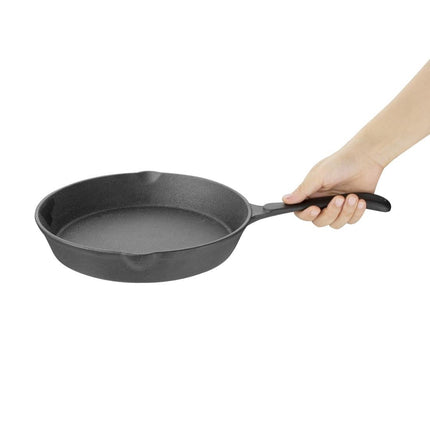 Vogue Cast Iron Induction Frying Pan | 25.5 cm 2
