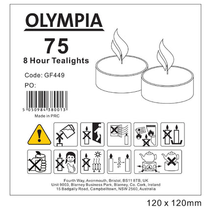 Tea Light Candles 4 Hour Burn Time | Olympia 5