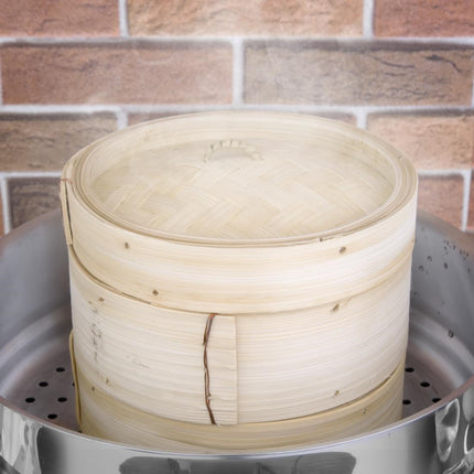 Bamboo Steamer Set 15.2cm with Two Bases and Lid | Vogue 4