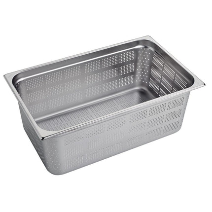 Perforated Stainless Steel Gastronorm Pan GN 1/1 20cm Deep | Gastro M