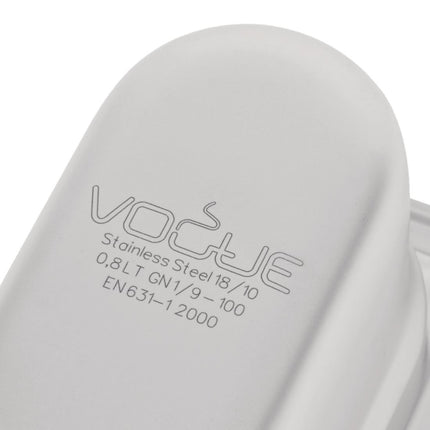 Stainless Steel GN 1/9 Container 100mm Depth | Vogue | 176x108mm 7