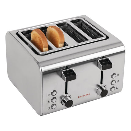 4-Slot Stainless Steel Toaster | Caterlite 5