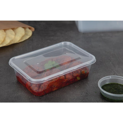 Recyclable Microwaveable Plastic Containers 65cl with Lids | Fiesta | 250 Pieces 10