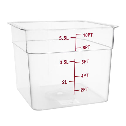Polycarbonate Square Food Container 5.5L | Hygiplas
