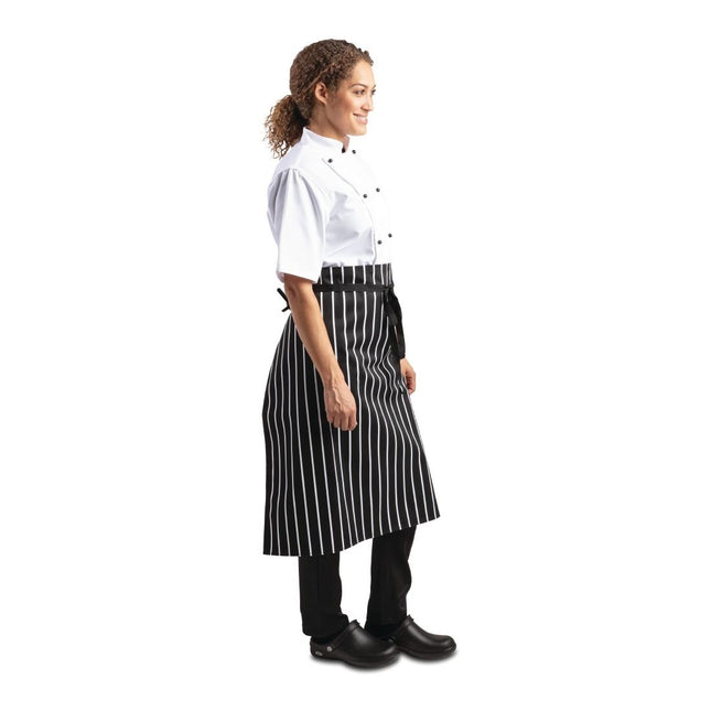 Striped Durable Apron | Whites Standard | Black and White 2