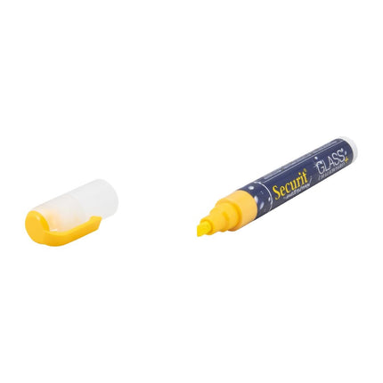 Waterproof Chalk Marker Yellow 2-6mm Tip | Securit 2