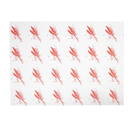 Greaseproof Red Hamburger Paper for Hot Foods | Pack of 1000