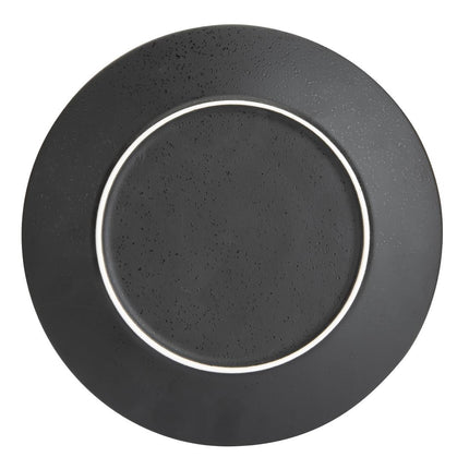 Black Round Plates 20.3cm | Olympia Fusion 4