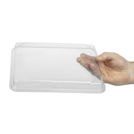 Recyclable Bento Box Lids 263 x 201 mm | Faerch | 90 Pieces | rPET Material 3
