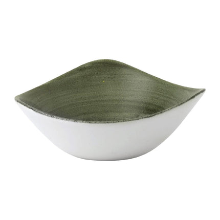 Stonecast Patina Burnished Green Lotus Bowl 17.8cm | Churchill
